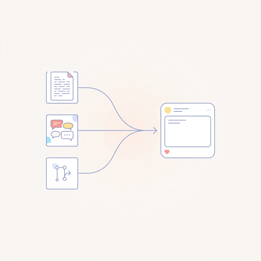 Turning Notion documents, Slack conversations and GitHub work into LinkedIn content - Resonate