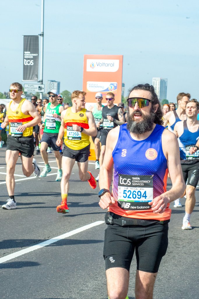Sam and John running for Children with Cancer
