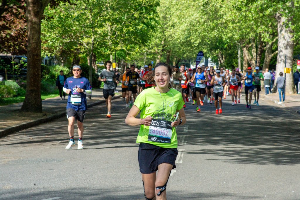 Kelly Genesis runner smiling at the camera