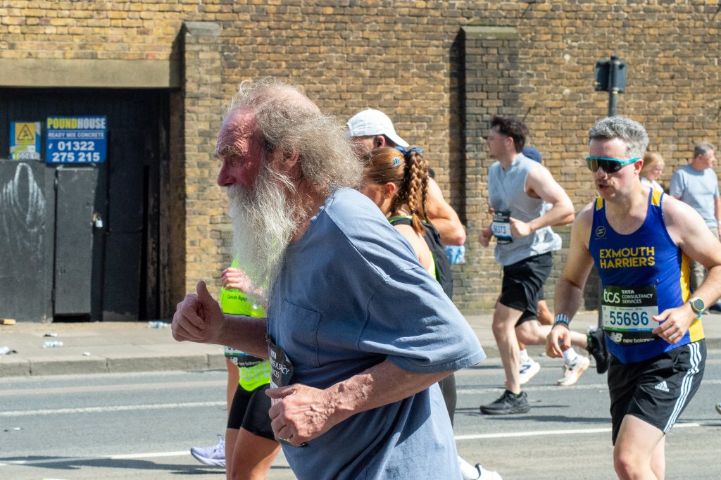 London Marathon mural on the route