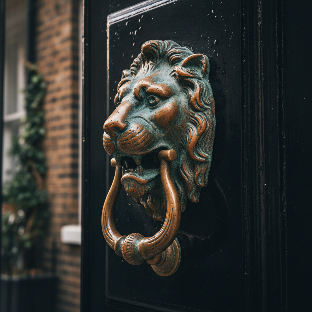 Victorian door knocker detail