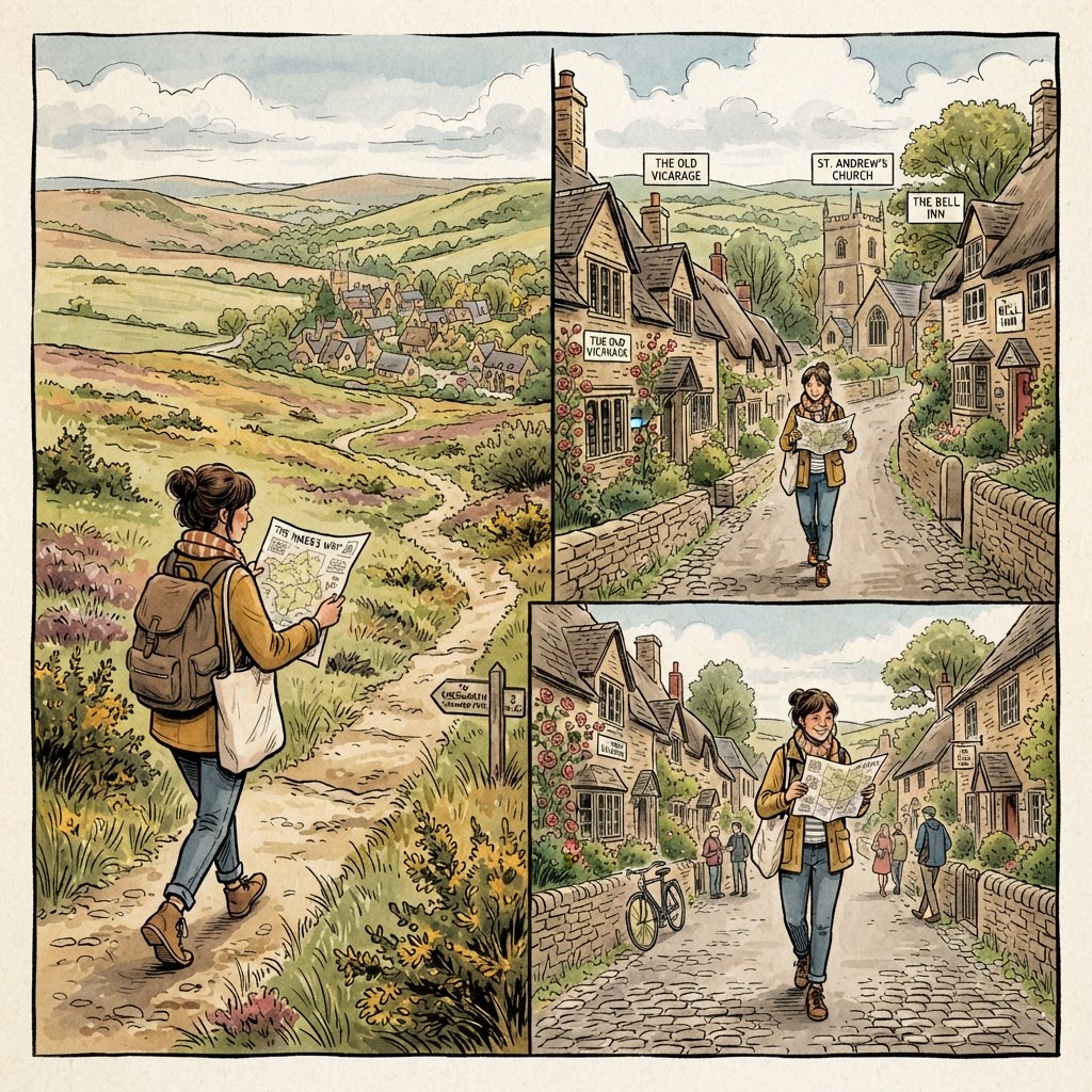 Illustration of a self-guided walking tour of Blackheath