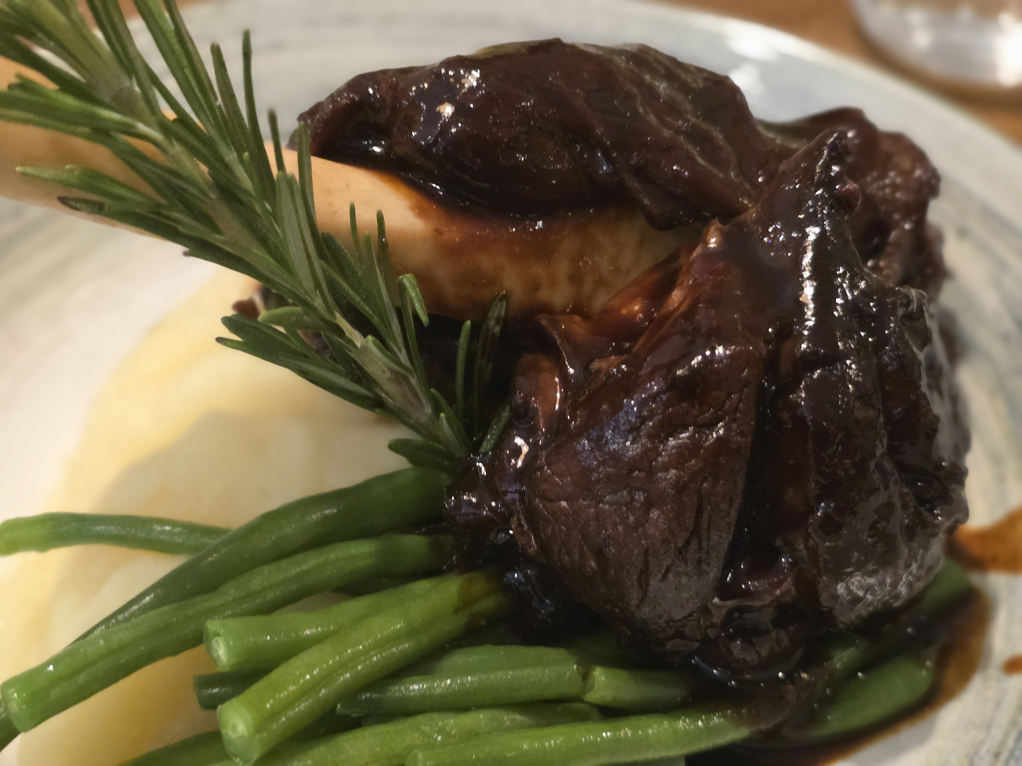 Lamb shank close-up