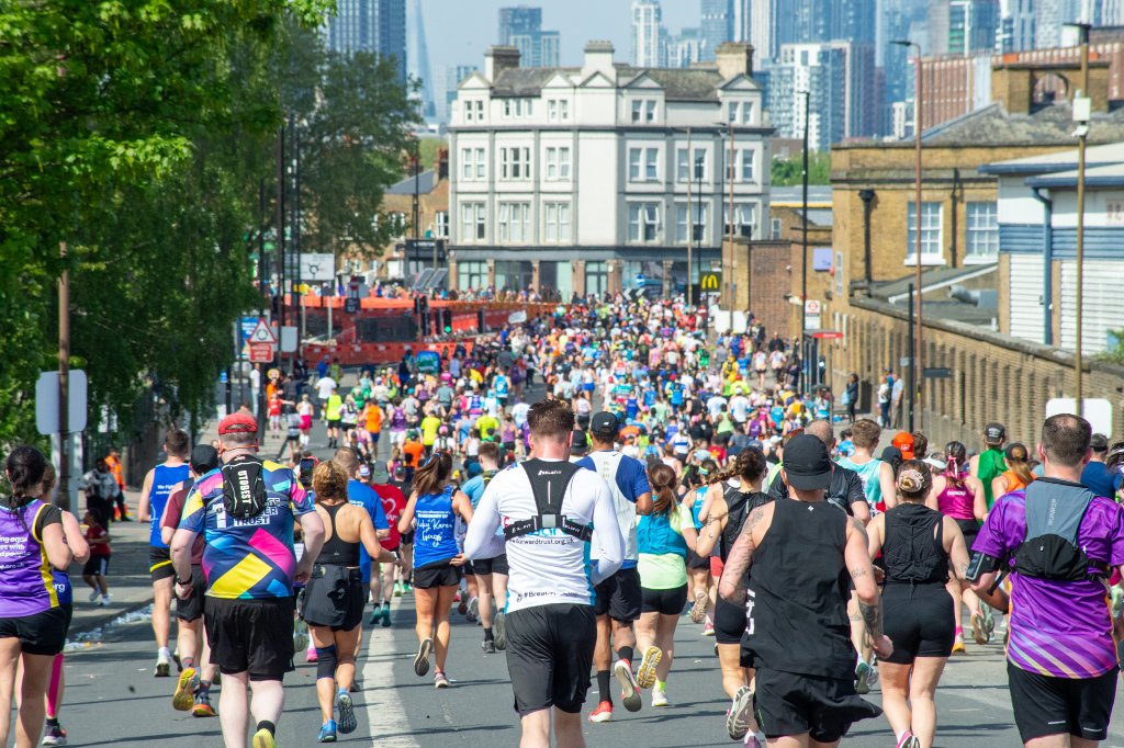 Planty Arthritis UK runner near the end