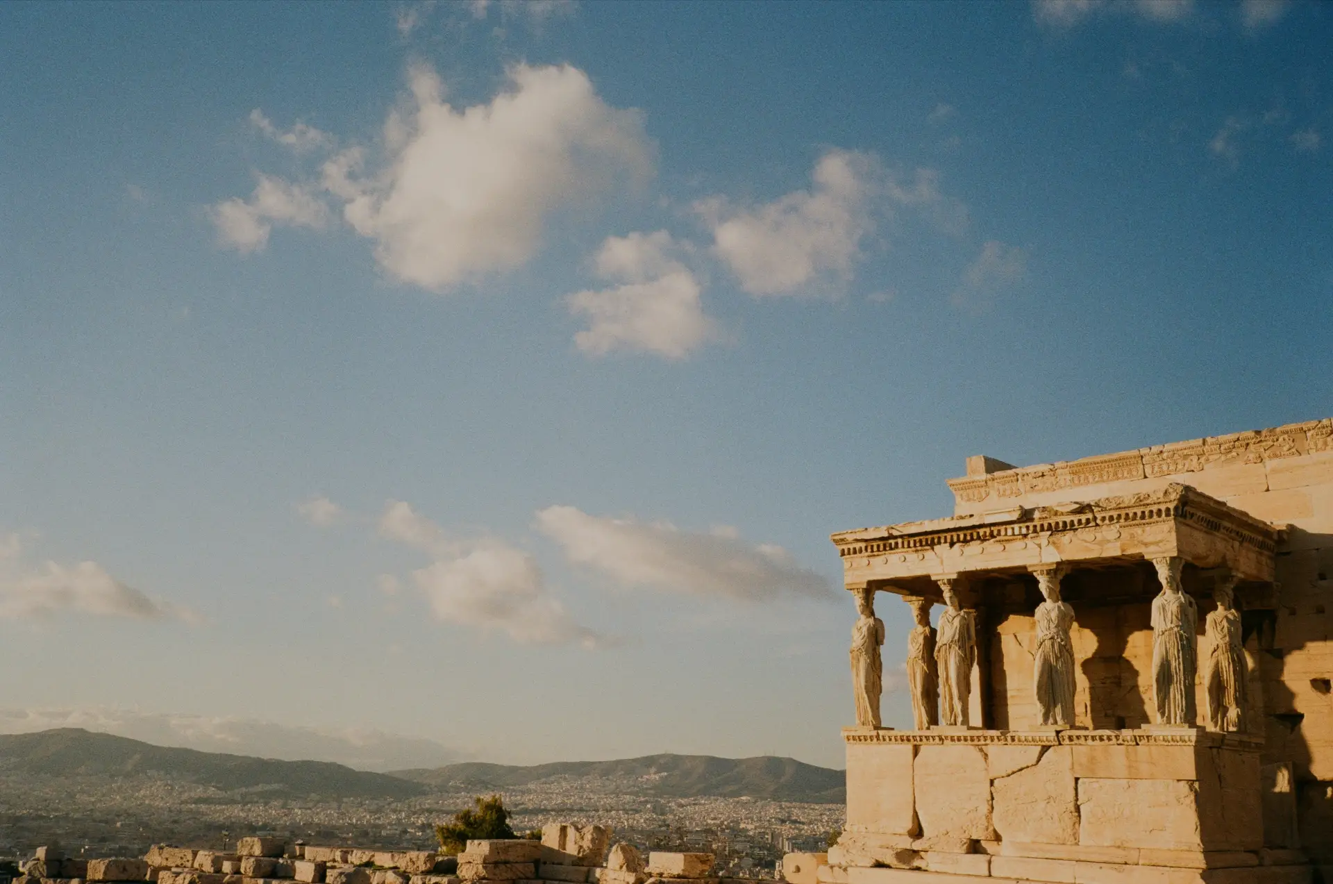 The Erechtheion at the Acropolis of Athens