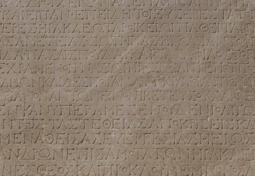 Ancient Greek stone inscription for soft tissue therapy FAQs, Achilles Clinic Kings Cross London