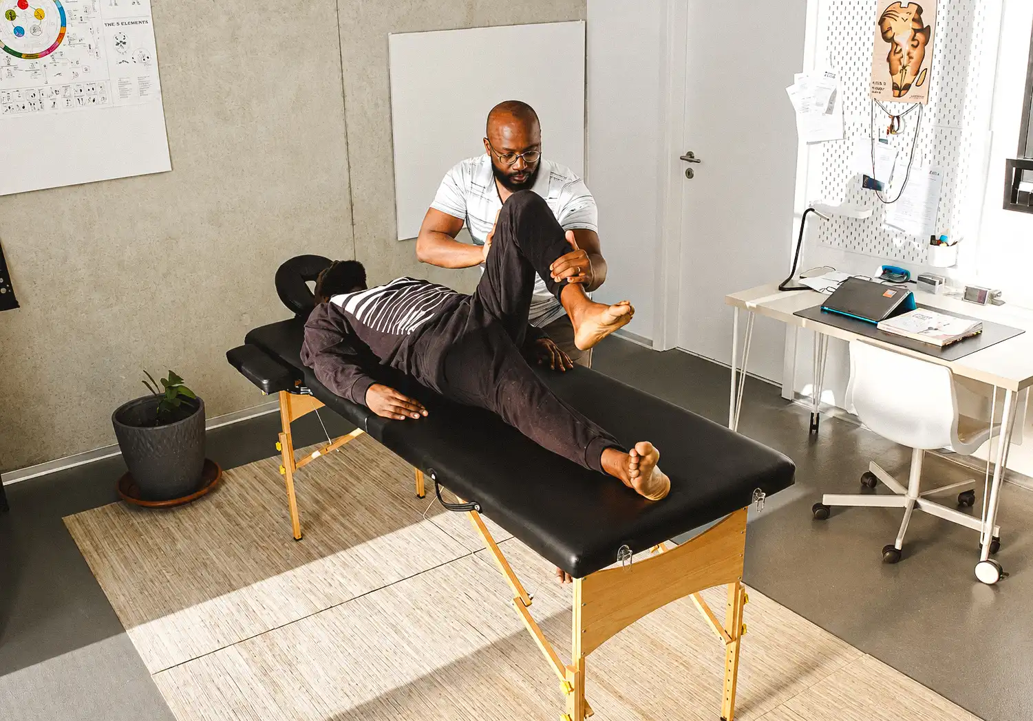 Initial consultation at Achilles clinic