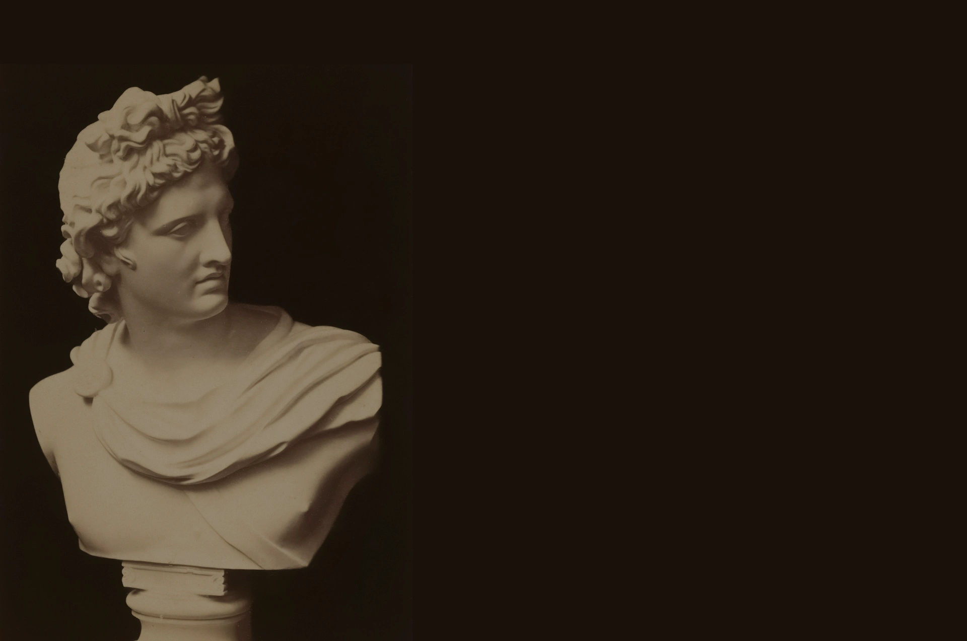 Classical marble bust sculpture