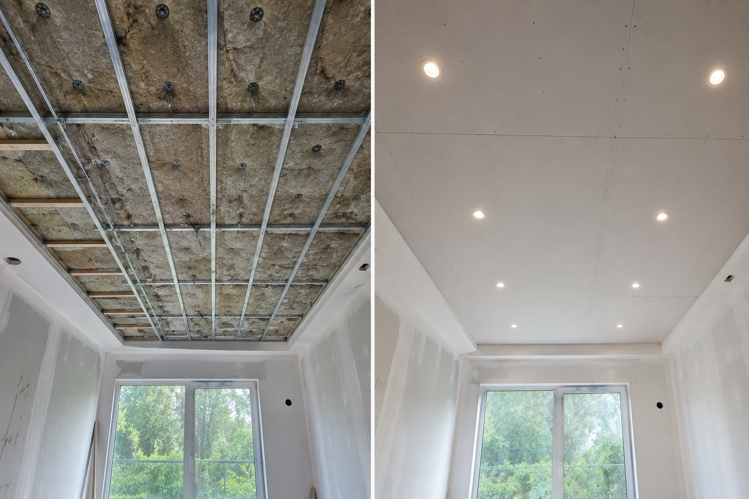 Plafondrenovatie met Spots