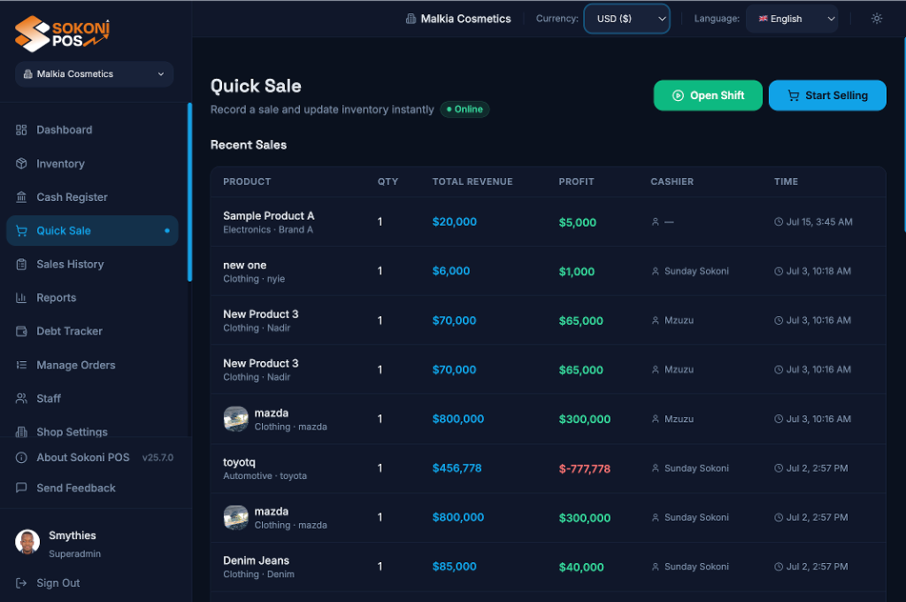 Quick Sale screenshot 1
