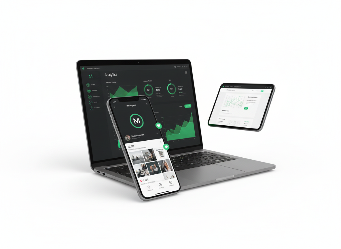 QCG Agencia 360 - Dashboard y dispositivos digitales