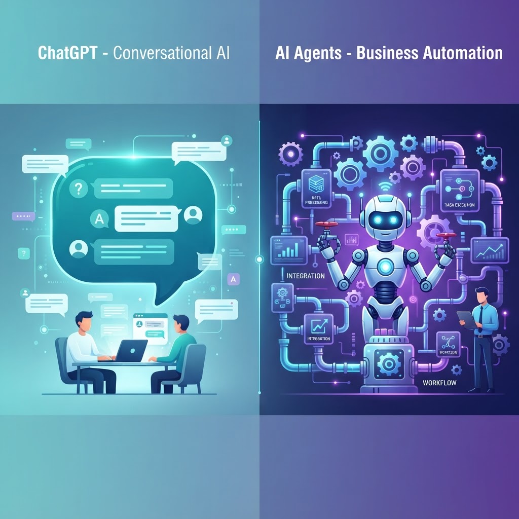 Agentes IA vs ChatGPT: qué necesita realmente una empresa