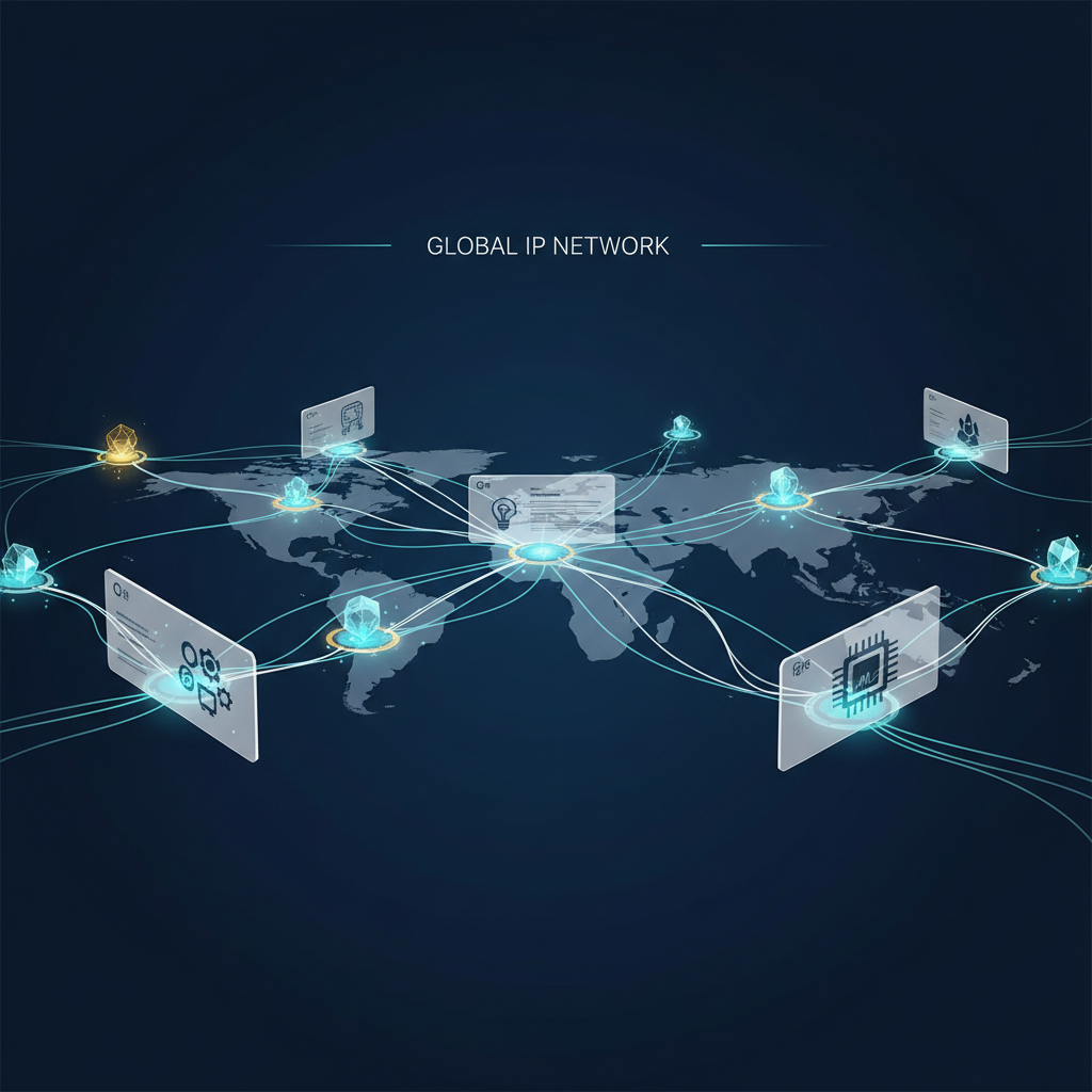 Global Intellectual Property infrastructure with blockchain certification