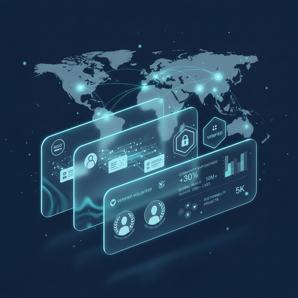 Global volunteering digital trust platform with certified credentials and AI insights