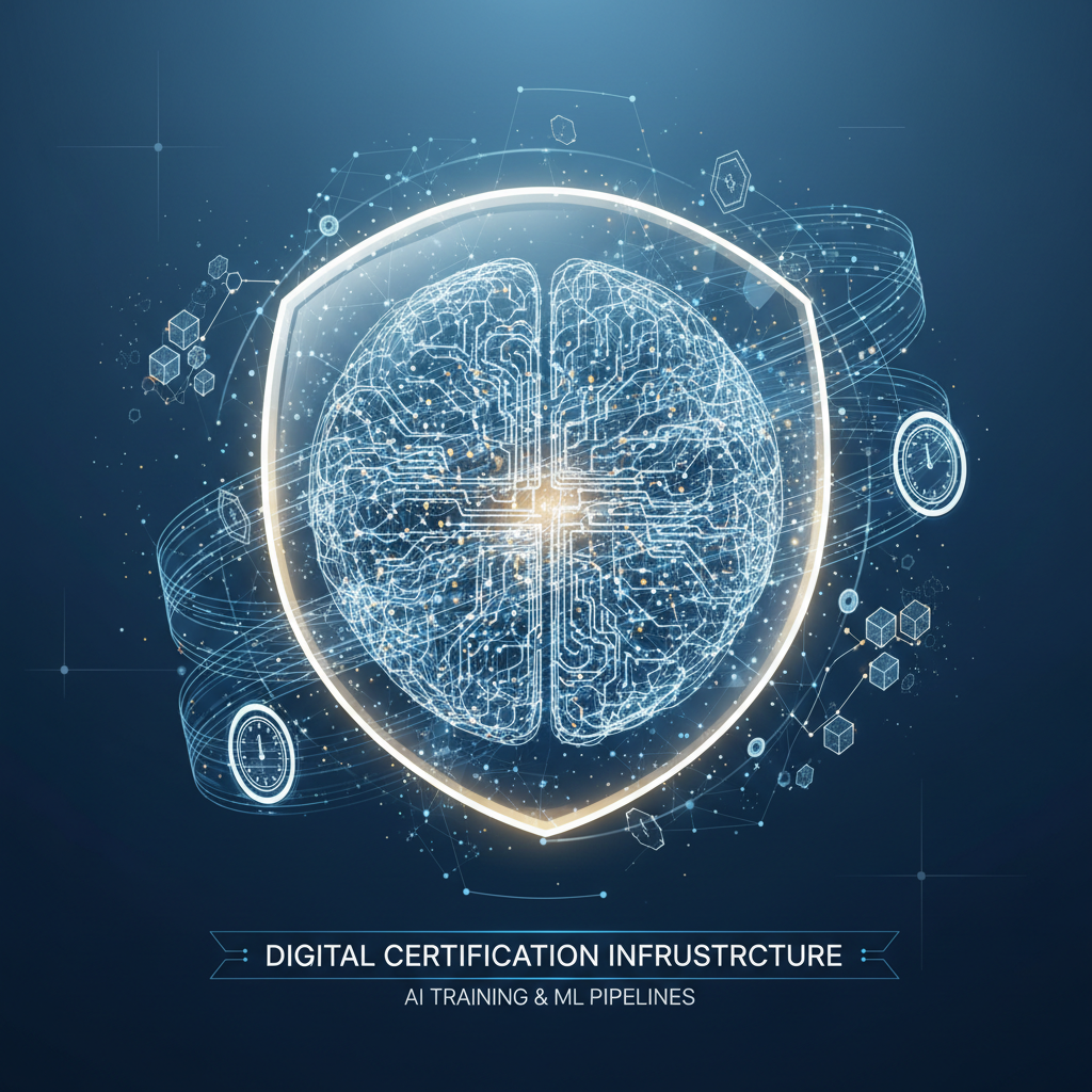 AI training systems protected through digital certification infrastructure