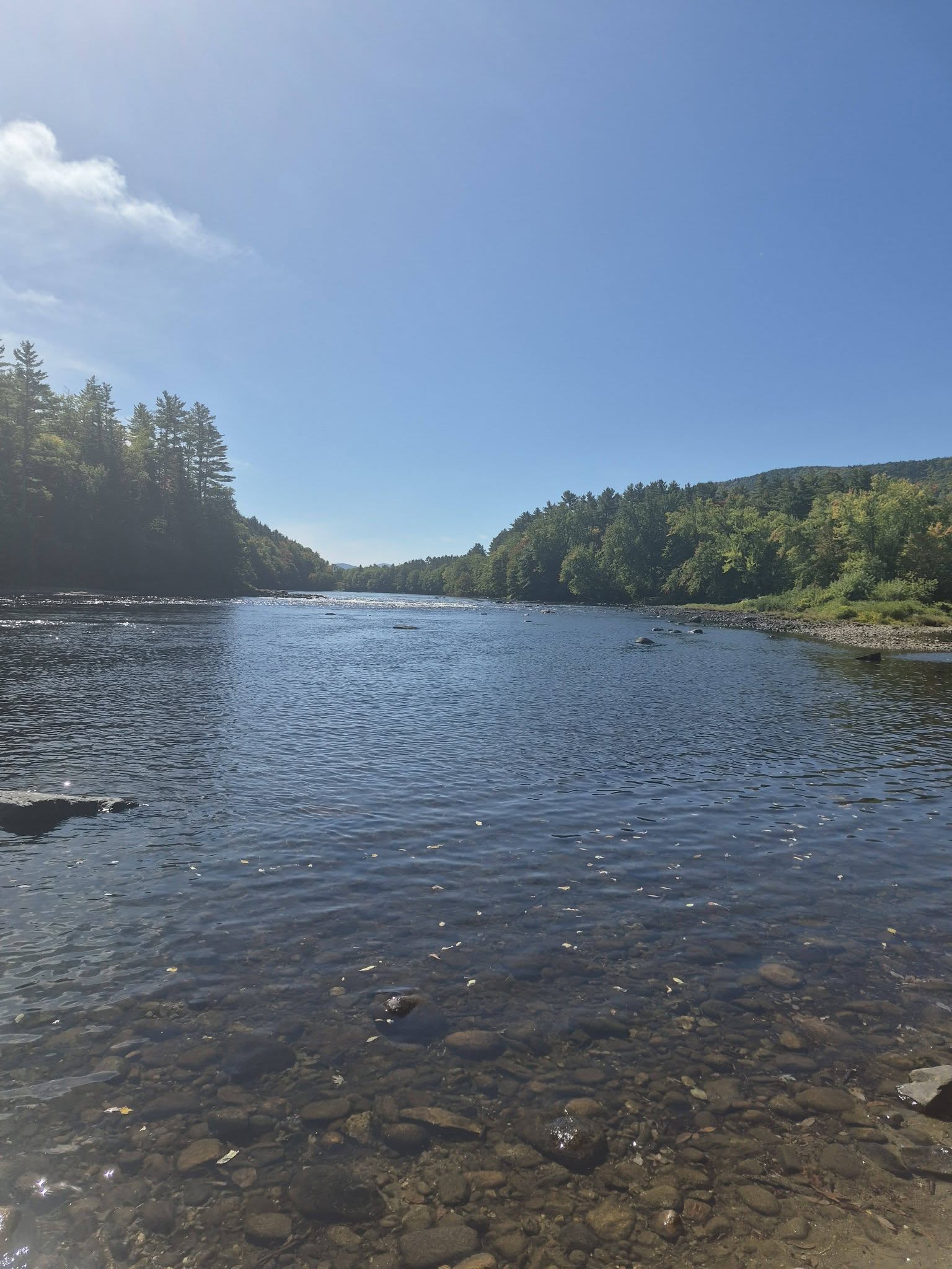 Androscoggin River in fall at Gather & Ground, Maine
