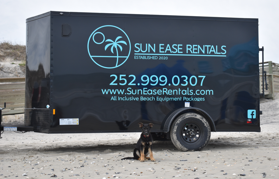 Sun Ease Rentals branded trailer