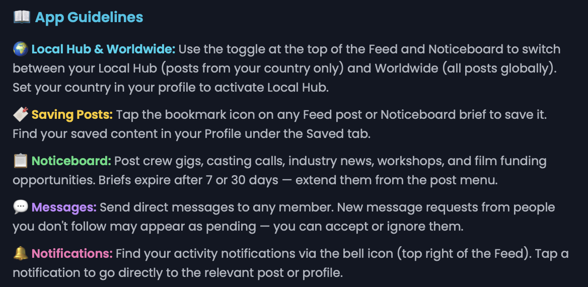 bangShoot app capabilities and guidelines