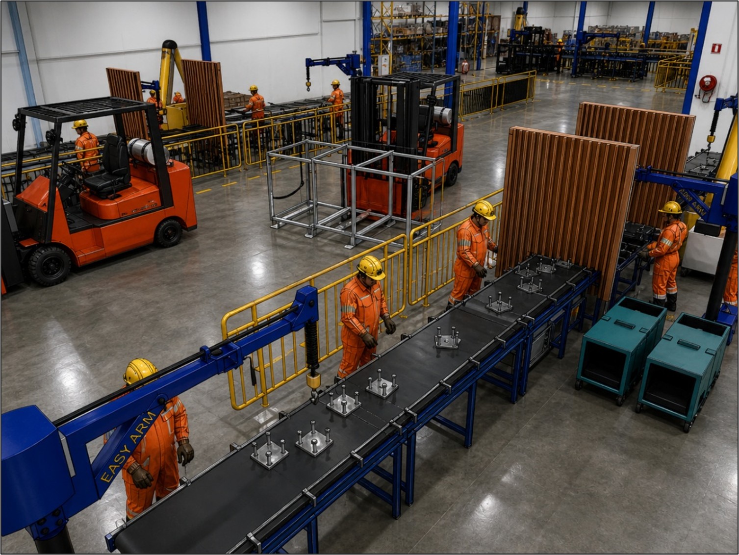 Industrial precast production line