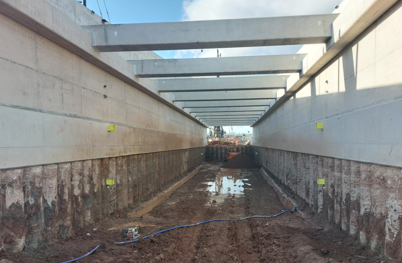 Attleboro Flyover Retaining Walls
