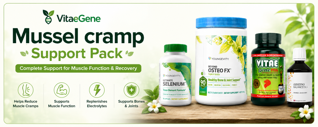 VitaeGene Mussel Cramp Support Pack
