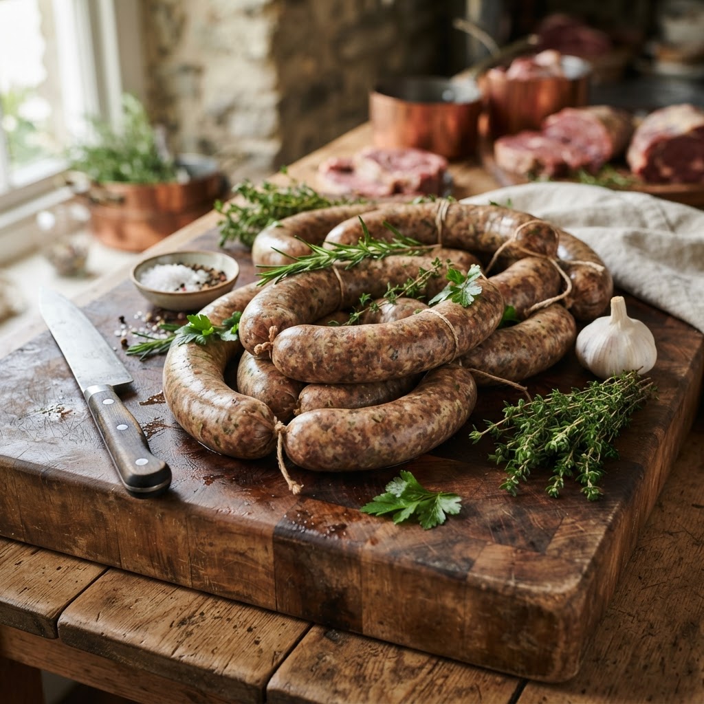 Beef Sausages - Preservative Free, Natural Organic Casings (500g)