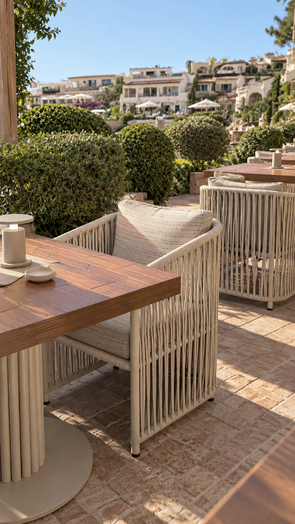 Octa collection — bespoke outdoor furniture by Petralis
