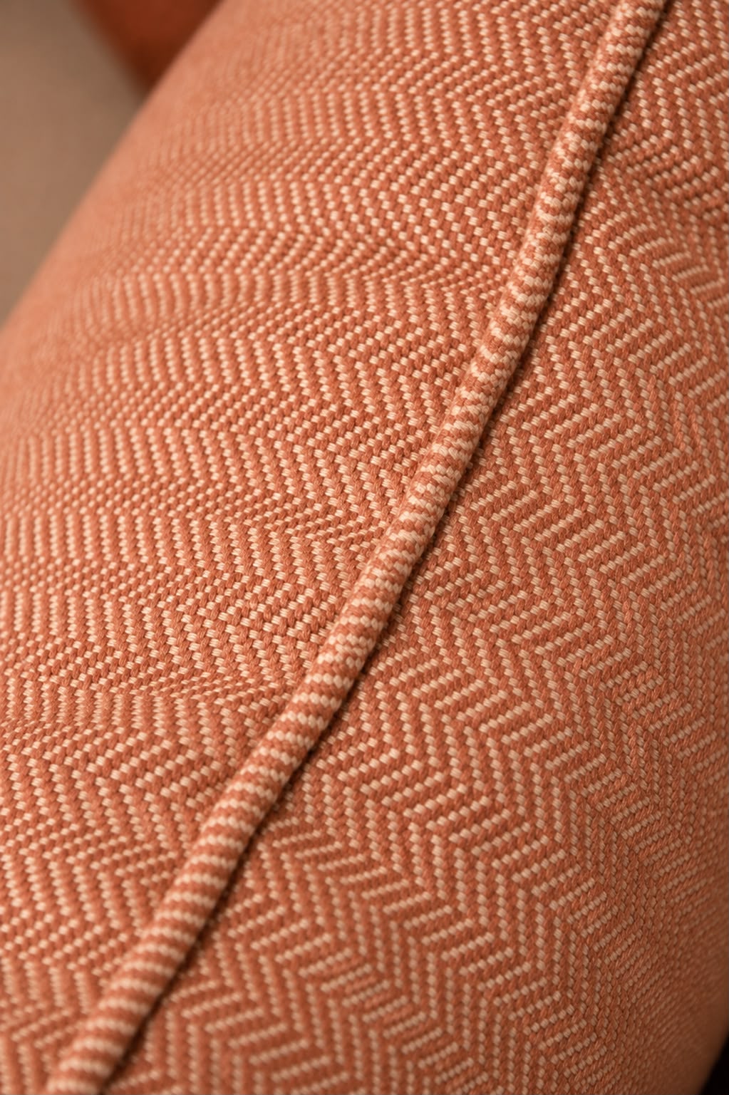 Amber Beach Club — herringbone cushion
