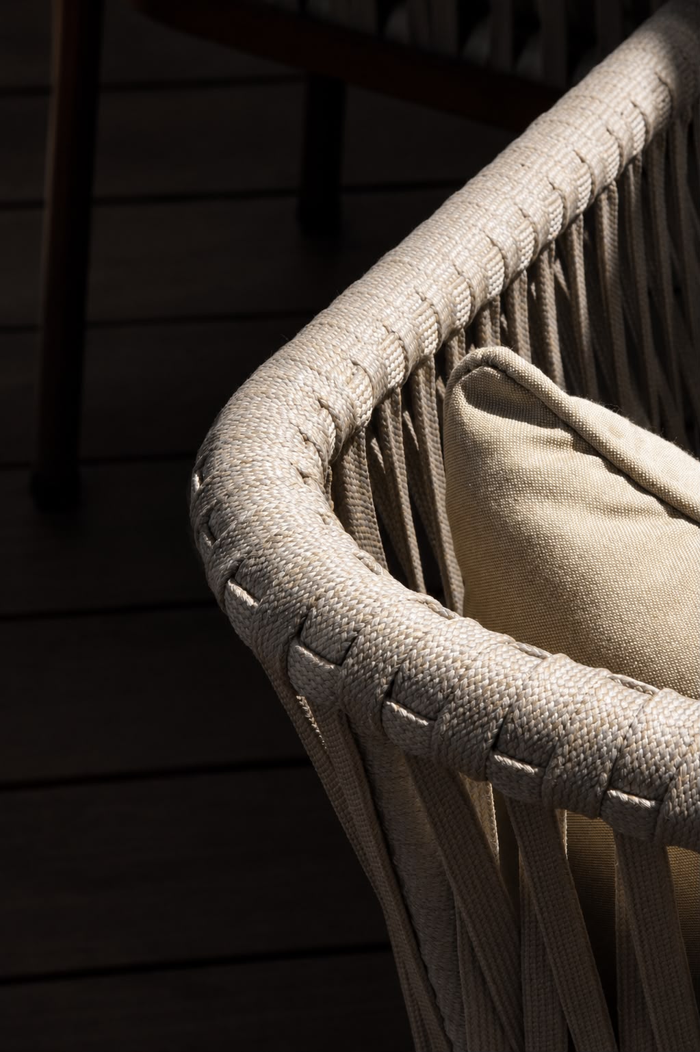Amber Beach Club — rope frame detail