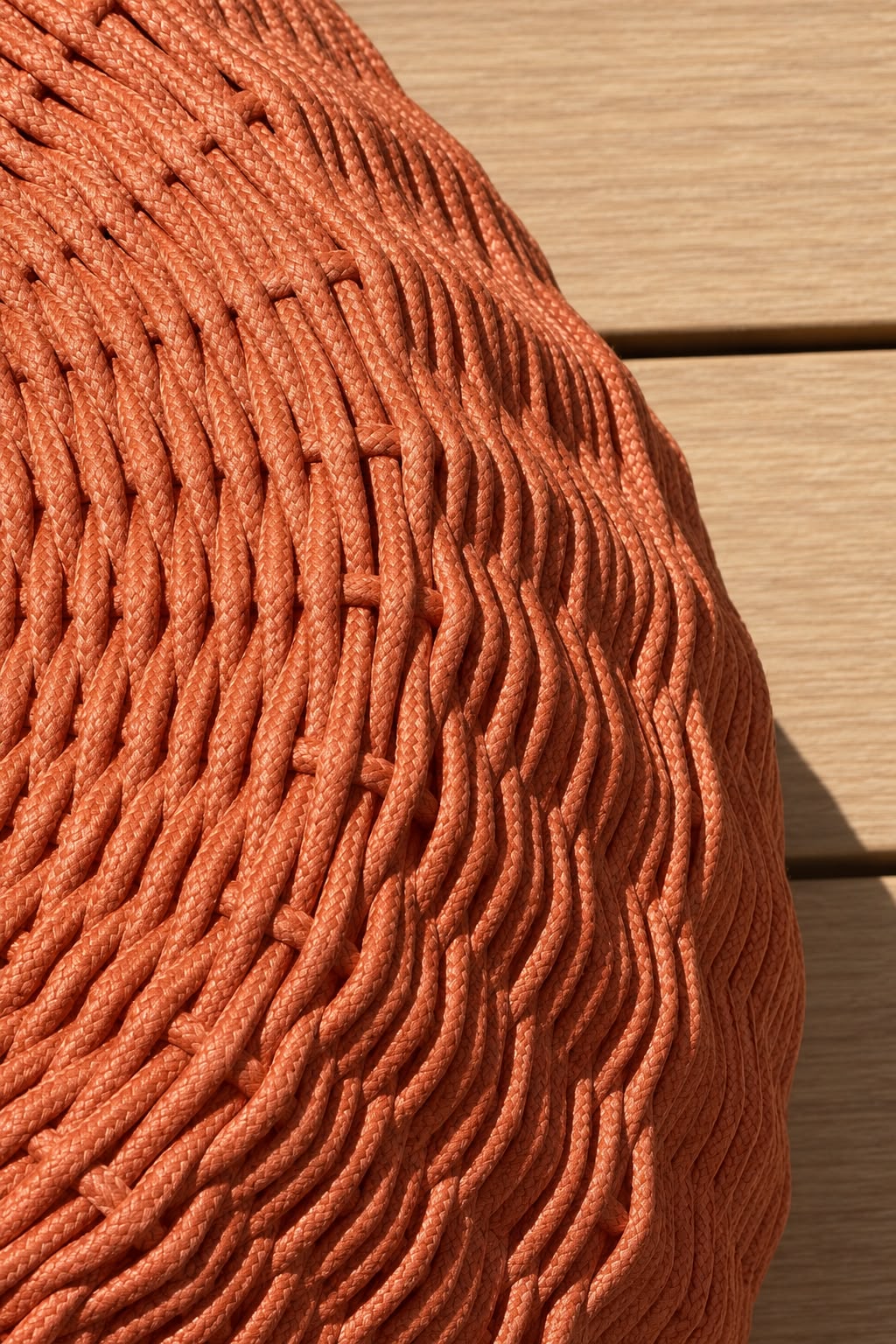 Amber Beach Club — terracotta rope detail