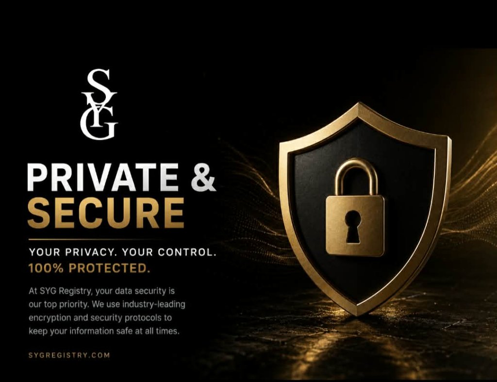 SYG Private & Secure - Your Privacy Your Control 100% Protected