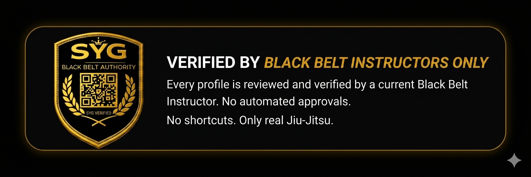 SYG Black Belt Authority — Verified by Black Belt Instructors Only