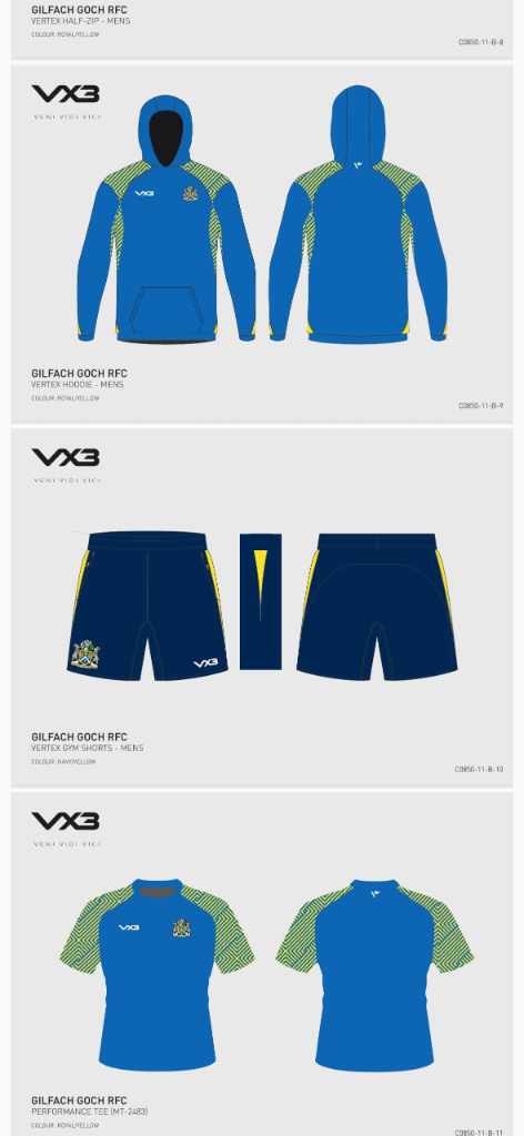 Gilfach Goch Next Season's Kit - Hoodies and Additional Items