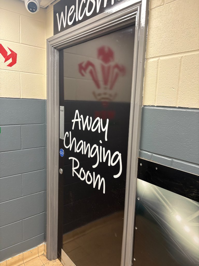 Away changing room door