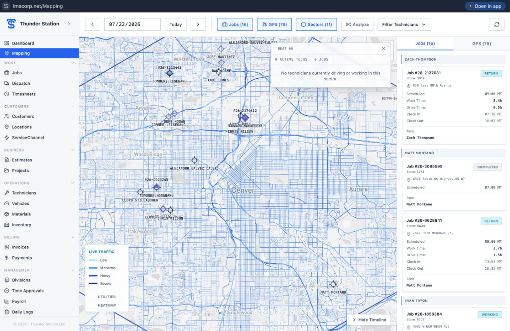 Mapping — Passive GPS, cached traffic, four modes