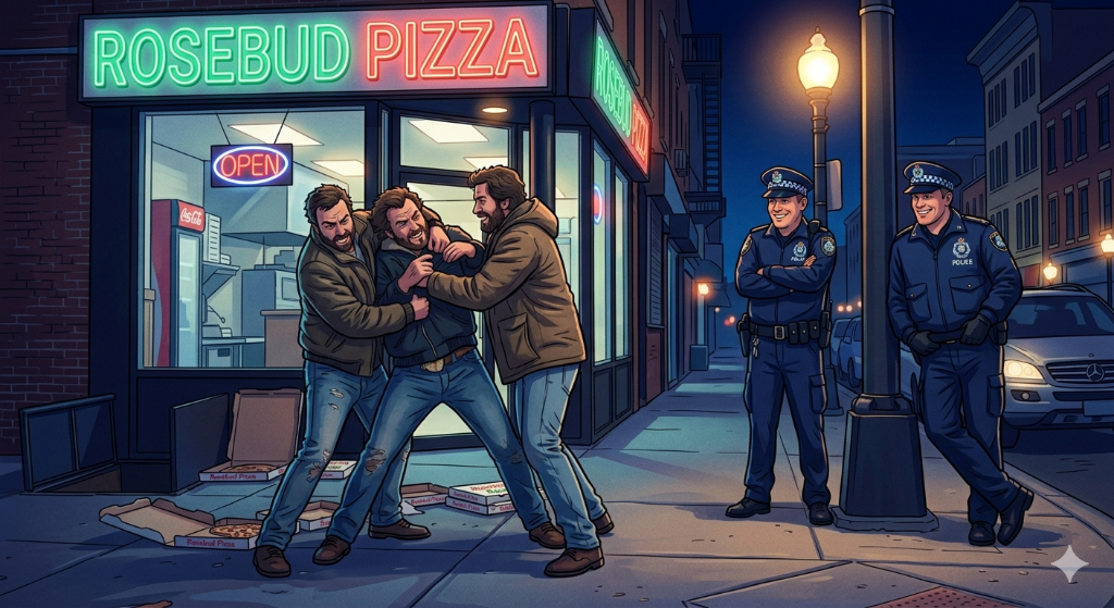 The Rosebud Pizza incident