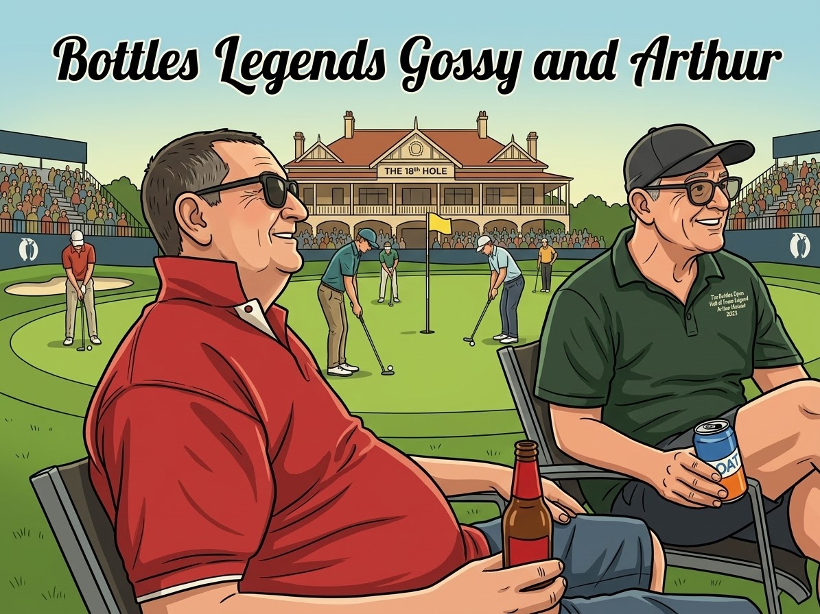 Bottles Legends Gossy and Arthur