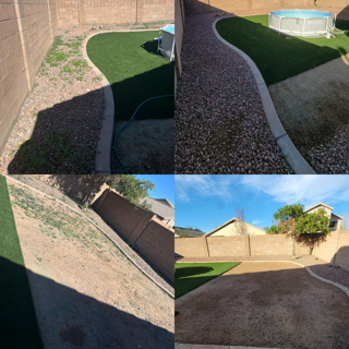 Artificial turf installation