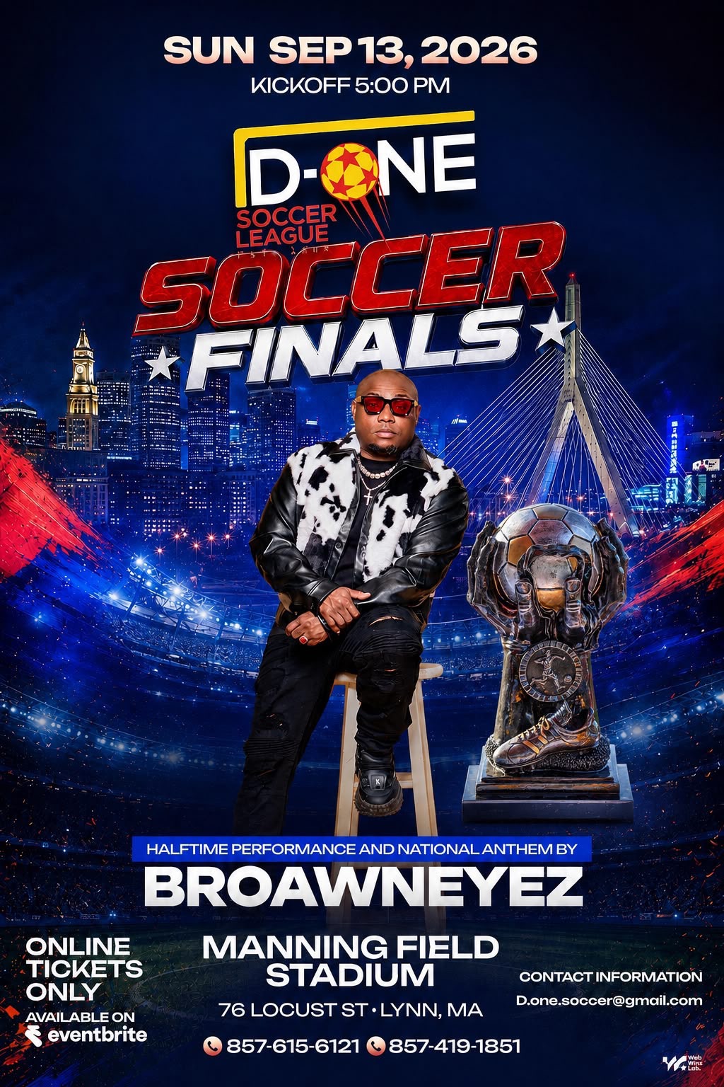 D-One Soccer League Soccer Finals flyer 1