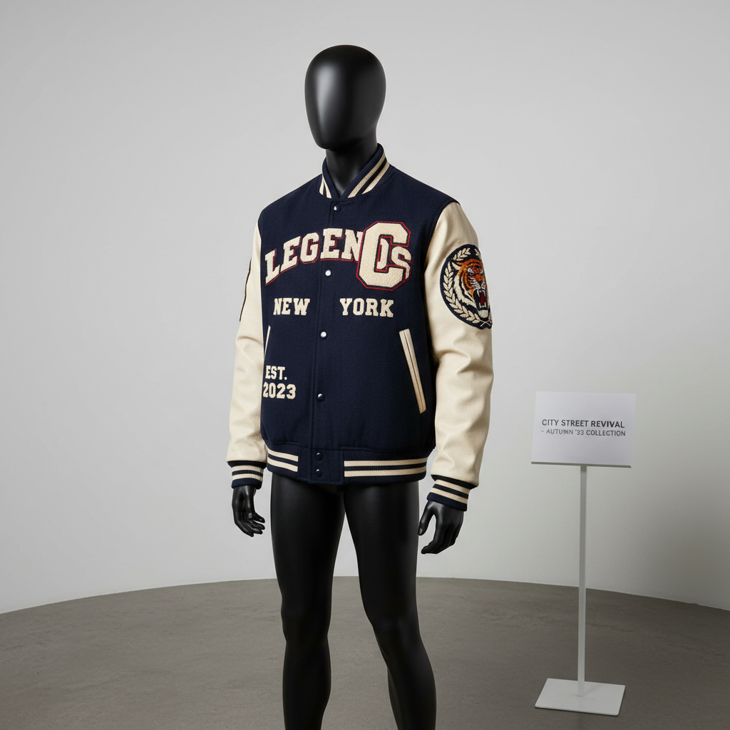 Satin Varsity Jacket