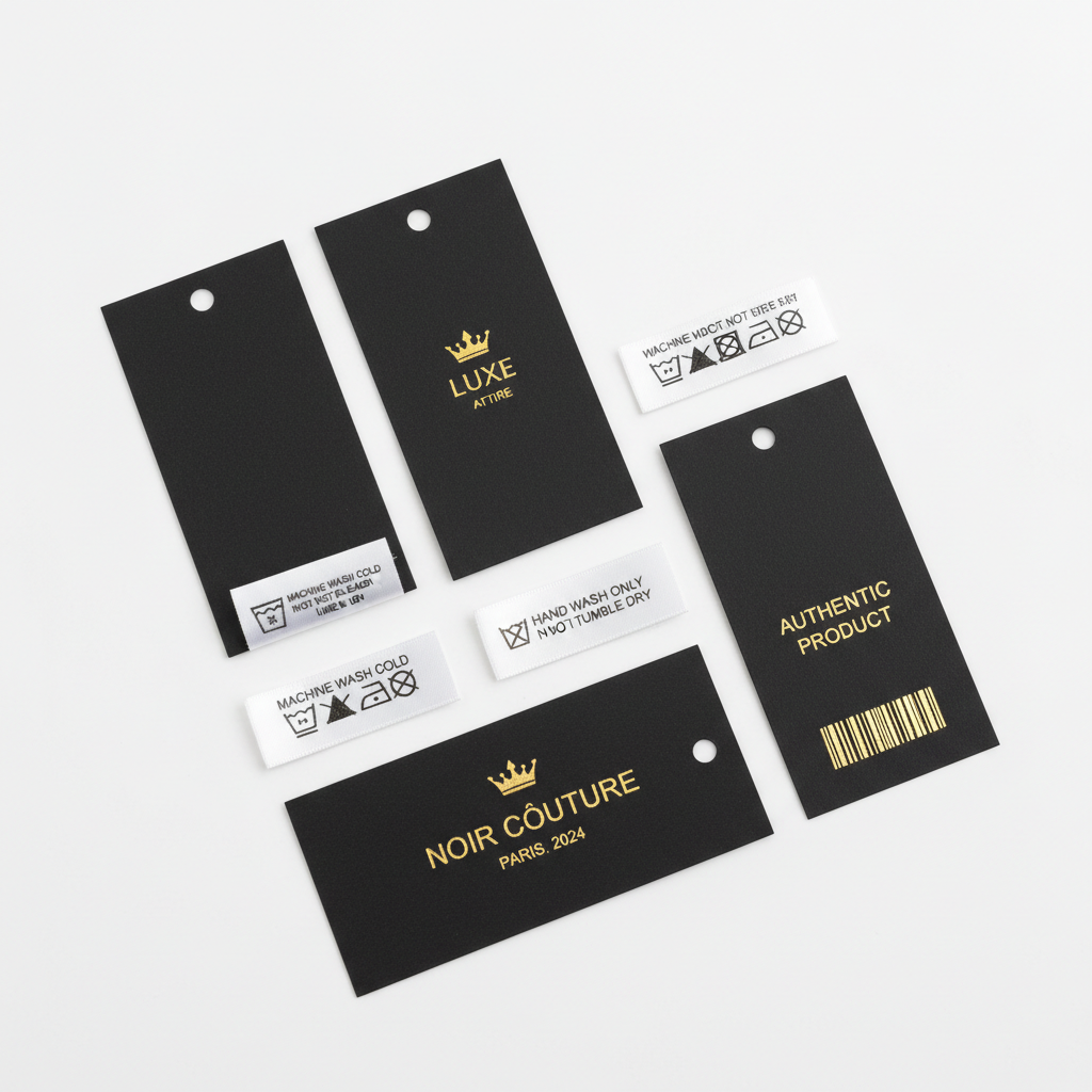 Hang Tags & Care Labels — DenimByte custom apparel service