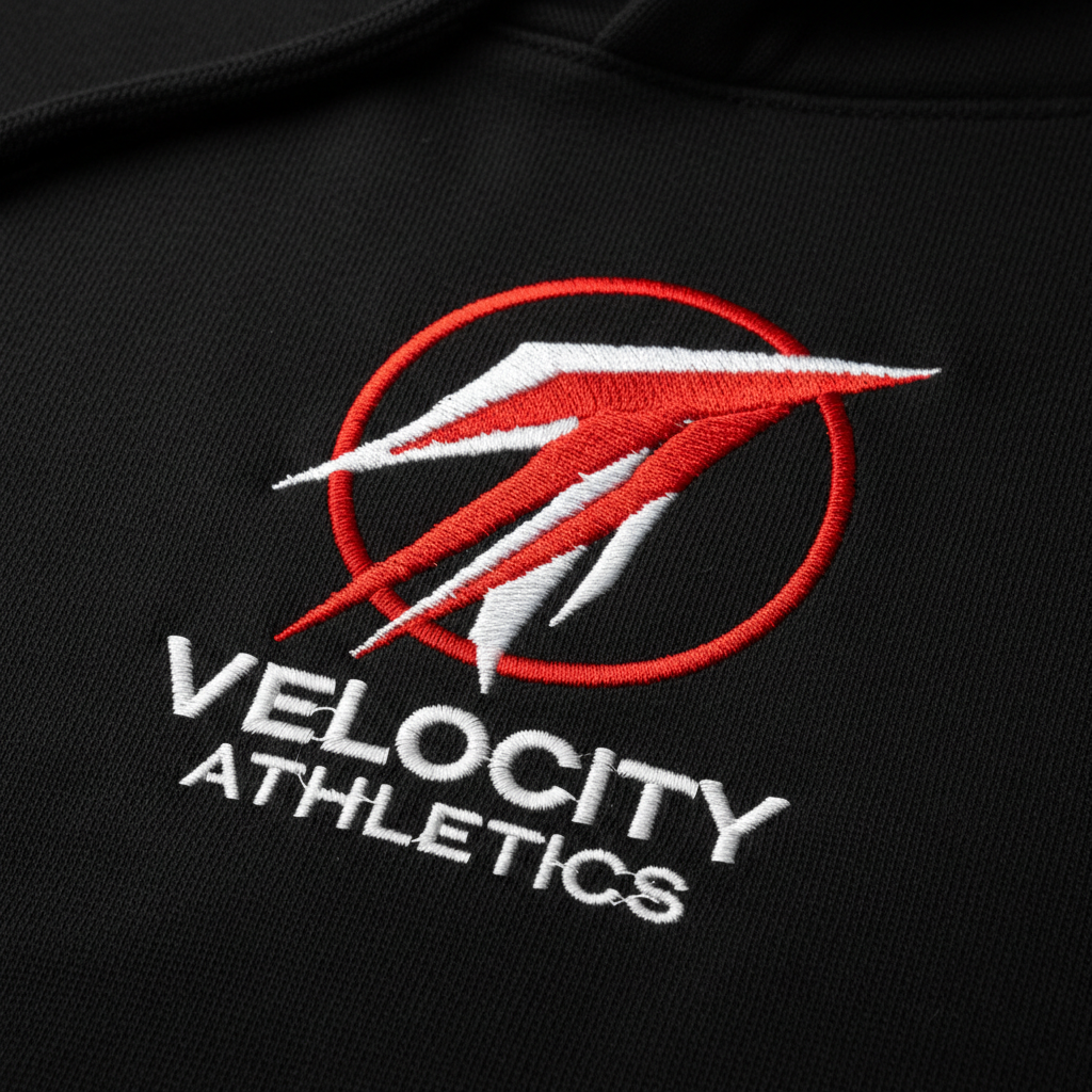 Logo Embroidery — DenimByte custom apparel service