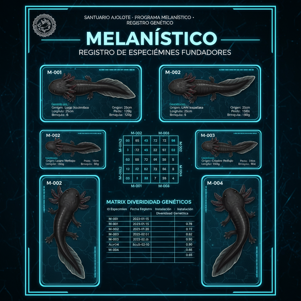 Registro de Especímenes Fundadores — Programa Melanístico