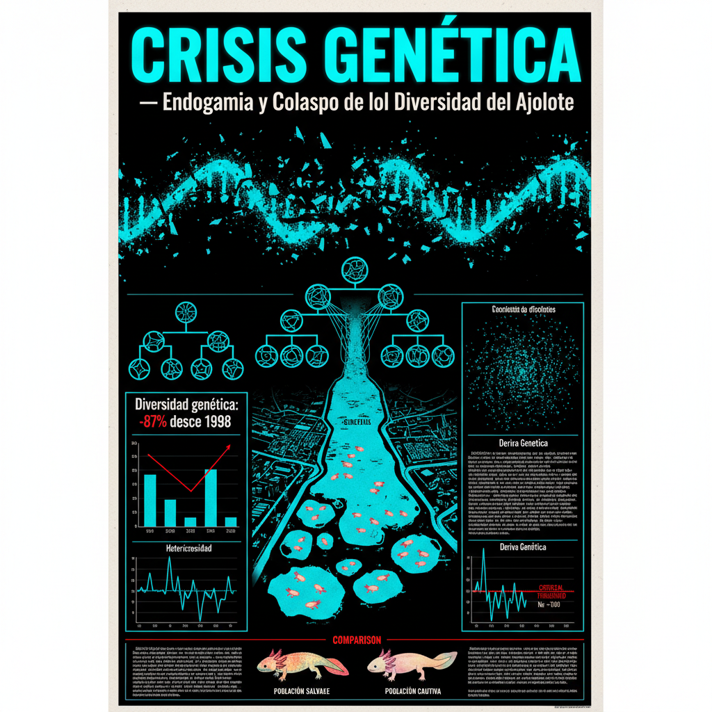 Crisis Genética — Endogamia y Colapso de la Diversidad