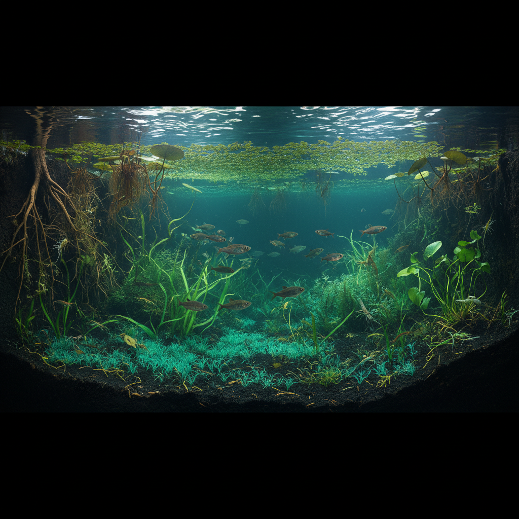 Panorámica Subacuática del Canal de Xochimilco