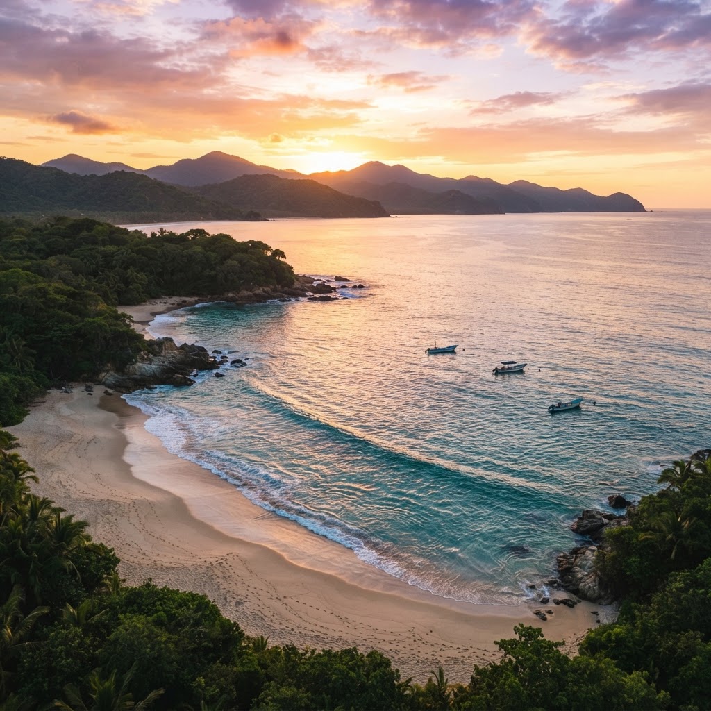 Amanecer en Playa Las Cocinas, Punta de Mita, Nayarit
