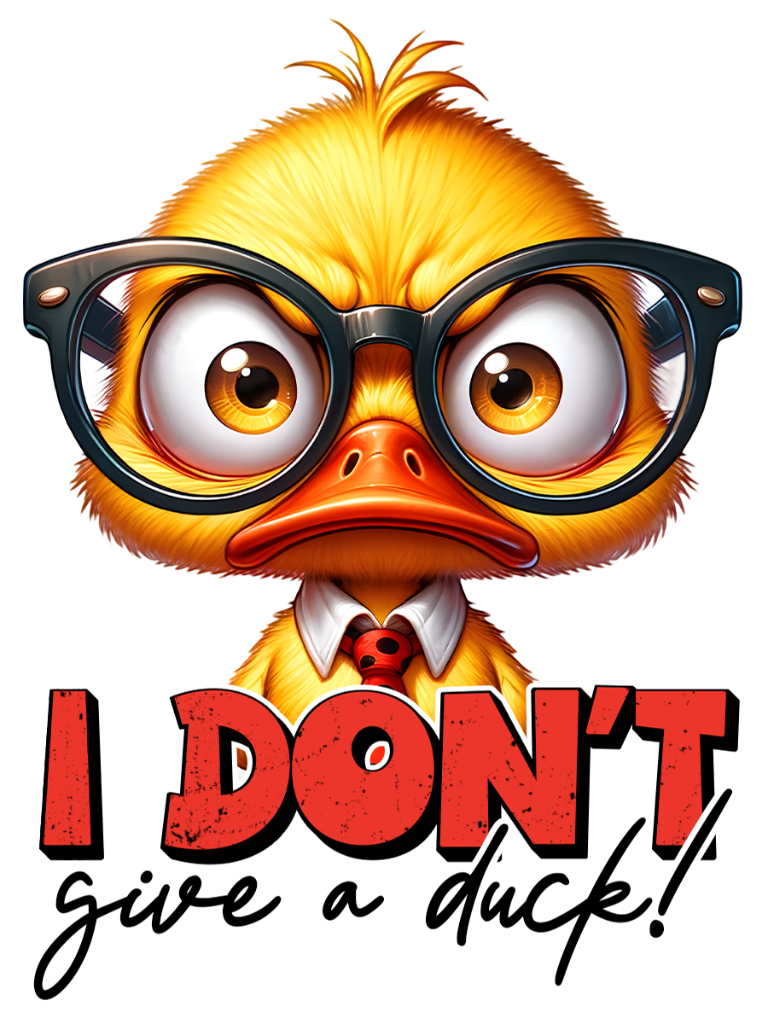 I DON'T give a duck!