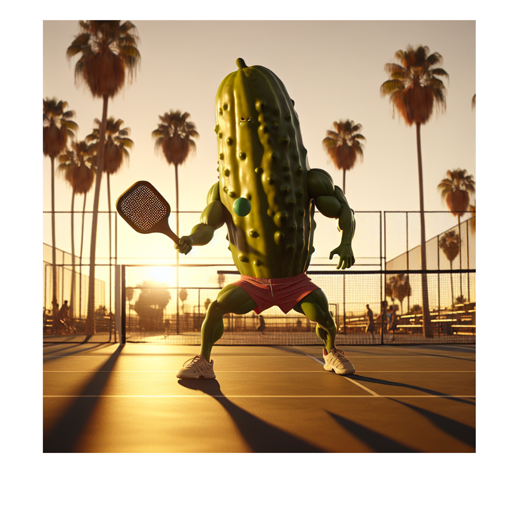 Buff Pickle Playing Pickleball