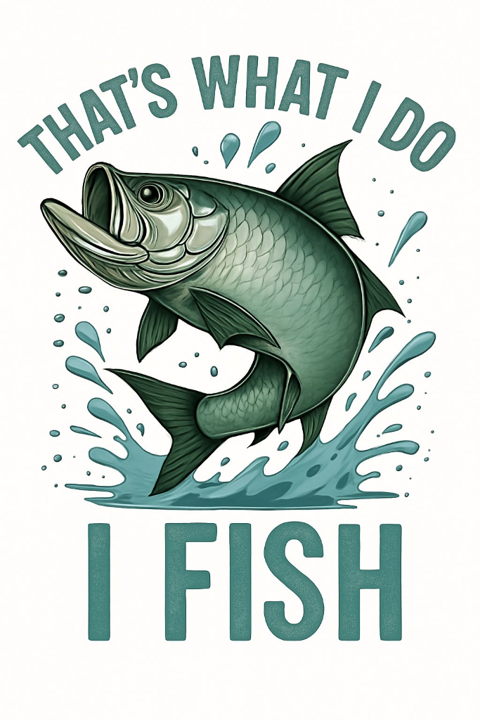 That's What I Do I Fish Tarpon design on tshirt