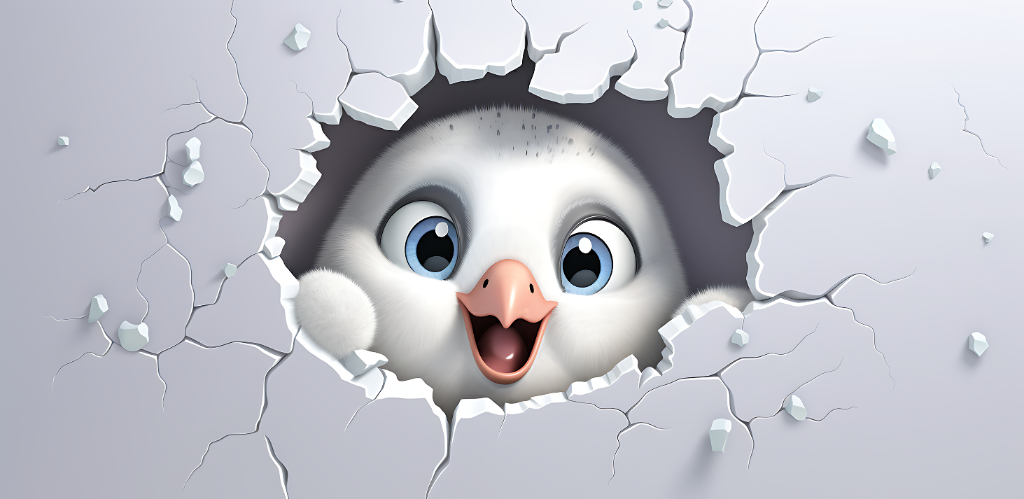 3D Cute Baby Penguin